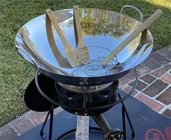 King Kooker Portable Propane Cooker with Wok