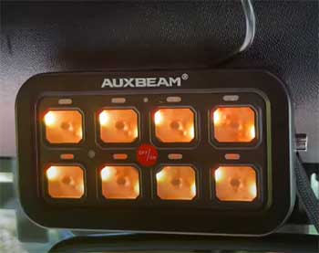 Auxbeam RGB 8 Gang Switch Panel