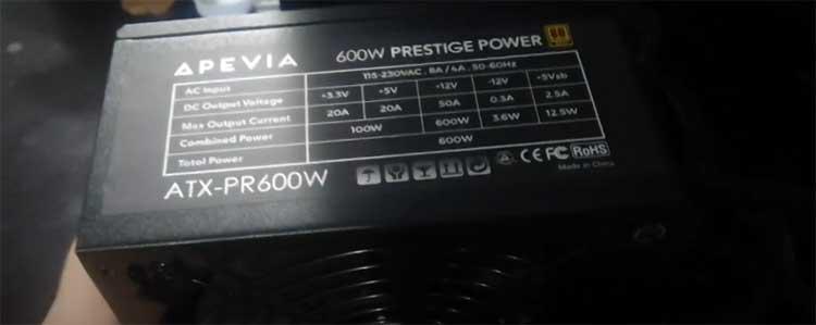 Apevia Power Supply