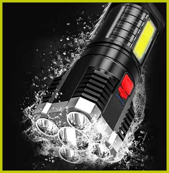 Tetra Beam Rechargeable Tactical Flashlight