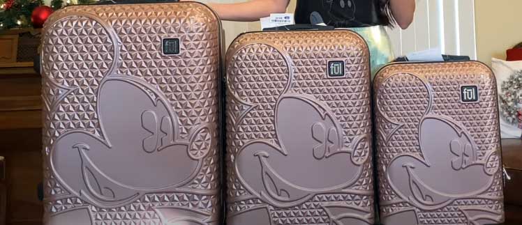 FUL Textured Mickey Luggage