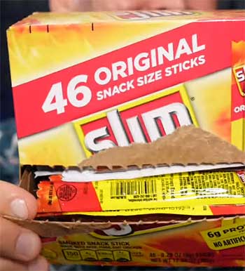 Slim Jim beef jerky