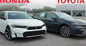 Honda Civic Hybrid vs. Toyota Camry Hybrid
