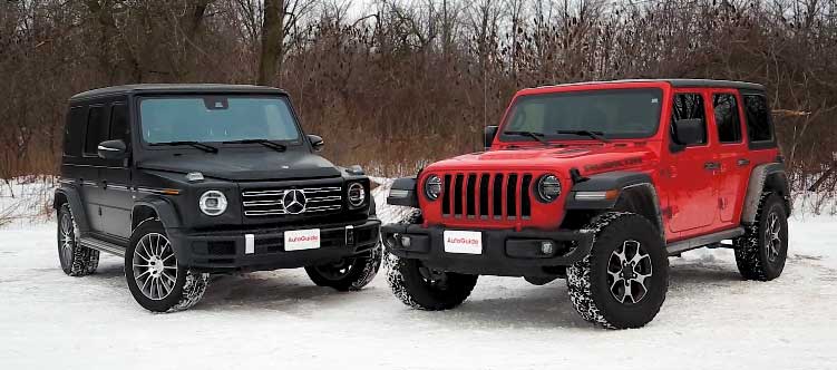 Jeep Wrangler vs. Mercedes-Benz G-Class