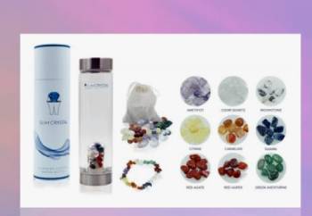 slim crystal water bottle